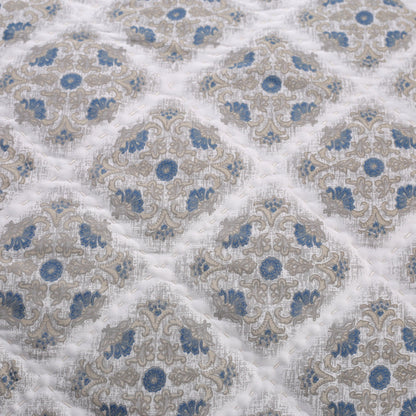 Exotic Heritage Finest Retro Blue Summer AC Quilt/Quilted Bed Cover/Comforter Quilt