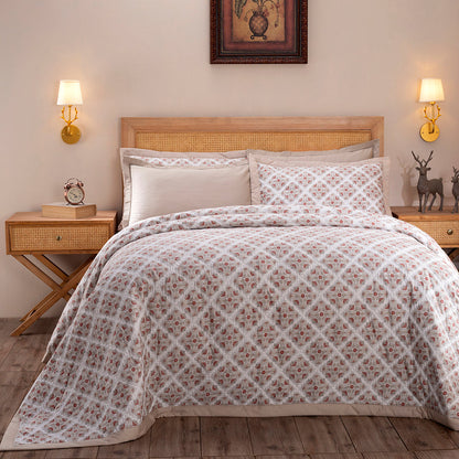 Exotic Heritage Finest Retro Red Summer AC Quilt/Quilted Bed Cover/Comforter Quilt