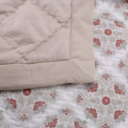 Exotic Heritage Finest Retro Red Summer AC Quilt/Quilted Bed Cover/Comforter Quilt