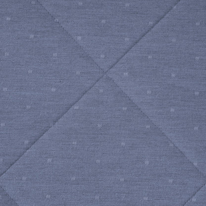 Muted Dot 100% Natural Cotton Filling Summer AC Quilt/Quilted Bed Cover/Comforter Blue