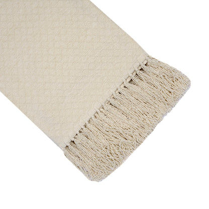 Blaize 100%Cotton Solid Weave Throw/Sofa/Multi Cover/Single Bed Cover